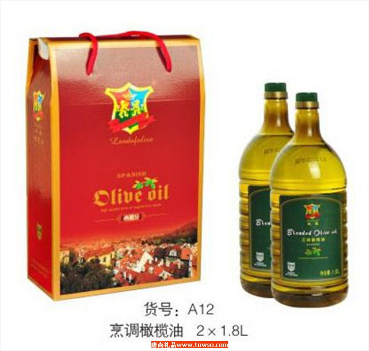欧榄  礼盒装系列  2*1.8L烹调橄榄油    A12