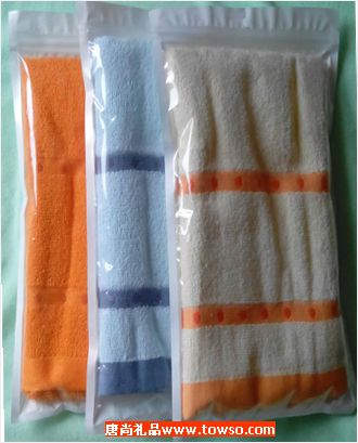 纯棉毛巾单条简易包