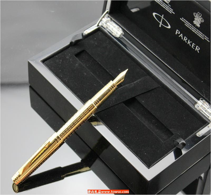 正品派克笔-首席豪华镀金钢笔 18K金笔 墨水笔